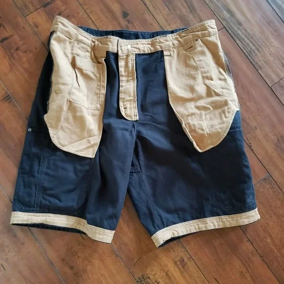 Duluth Trading Company Heavy 100% Cotton Canvas CARGO Shorts Tan Men's 42×12 - Picture 9 of 12